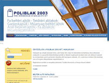 Tablet Screenshot of poliblak.hu